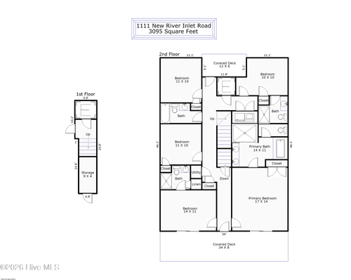 1111 New River Inlet Rd, N Topsail Beach, NC, 28460-9251 | Card Image