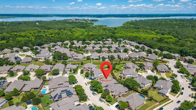 Aerial perspective of The Preserve at Pecan Creek with Lake Lewisville in the distance | Image 27
