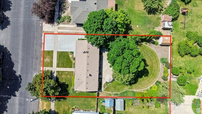 Aerial overview of property's location with property boundaries highlighted | Image 43