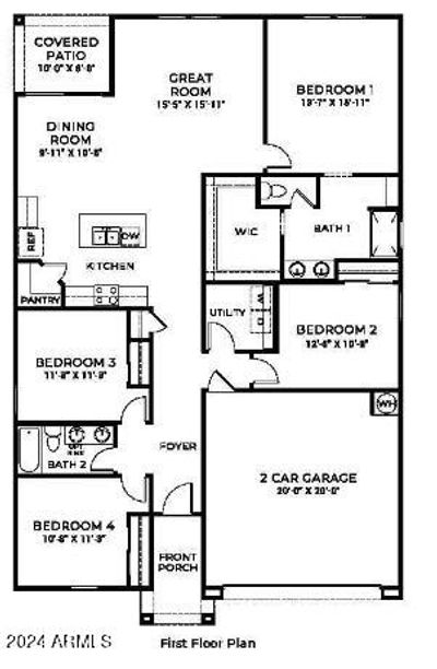 1572 E Lardner Drive, House other with 4 bedrooms, 2 bathrooms and null parking in Casa Grande AZ | Image 2