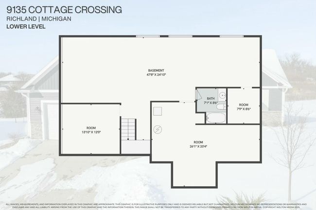 9135 Cottage Xing, Condo with 2 bedrooms, 3 bathrooms and null parking in Richland MI | Image 31