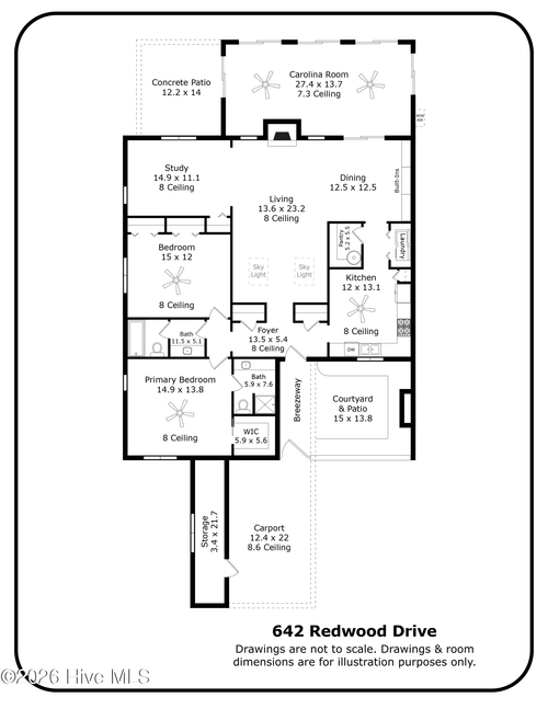 642 Redwood Dr, Southern Pines, NC, 28387-6161 | Card Image