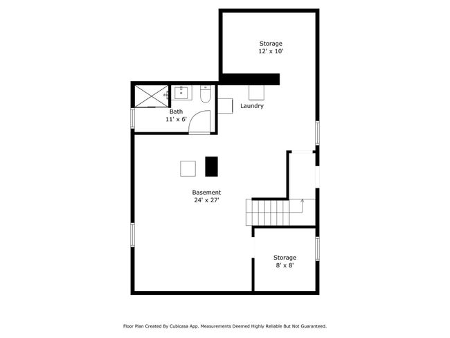 Basement floor plan--note egress window for potential finishing. | Image 33