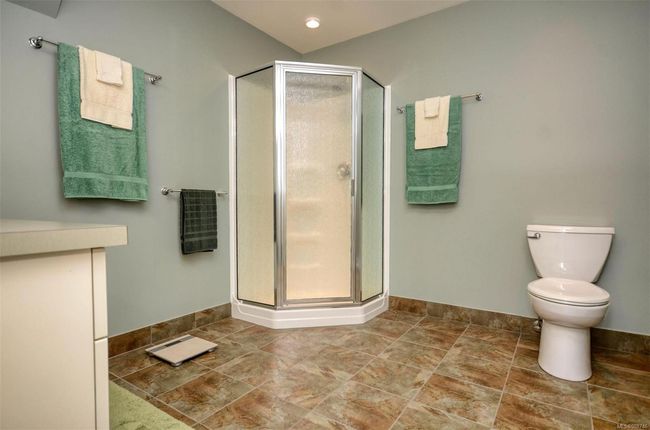 Lower level three piece bathroom with toilet, vanity and shower | Image 28