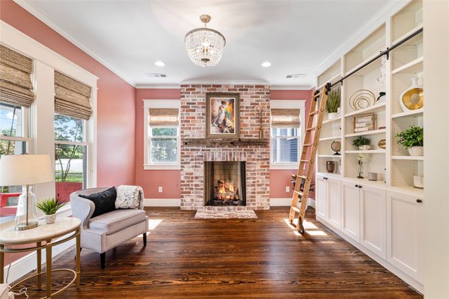 Built ins and cozy fireplace | Image 9