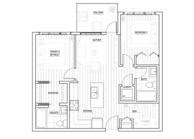 2208 - 6 Merganser Drive W, Condo with 2 bedrooms, 2 bathrooms and 1 parking in Chestermere AB | Image 36