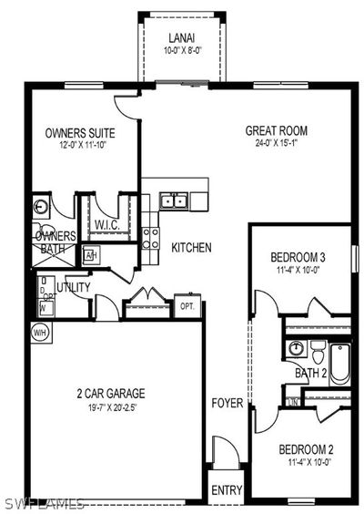 5029 S Rosebud Circle, House other with 3 bedrooms, 2 bathrooms and null parking in Labelle FL | Image 2