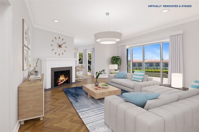 Photo of Family Room has been virtually painted and wood flooring has been added to show as a concept! | Image 12