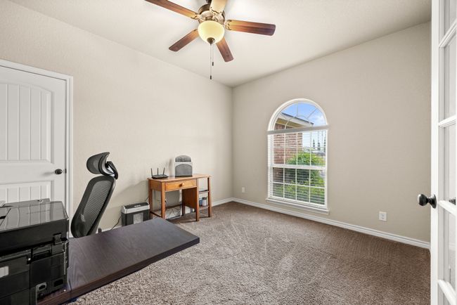 Office featuring carpet flooring and ceiling fan | Image 20