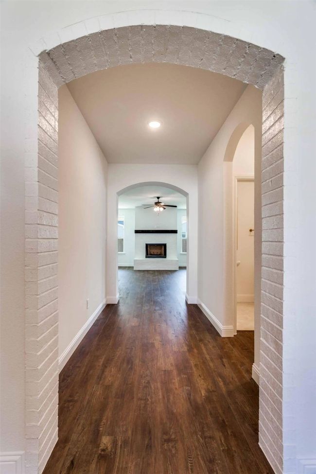 Hall featuring dark hardwood / wood-style flooring | Image 4