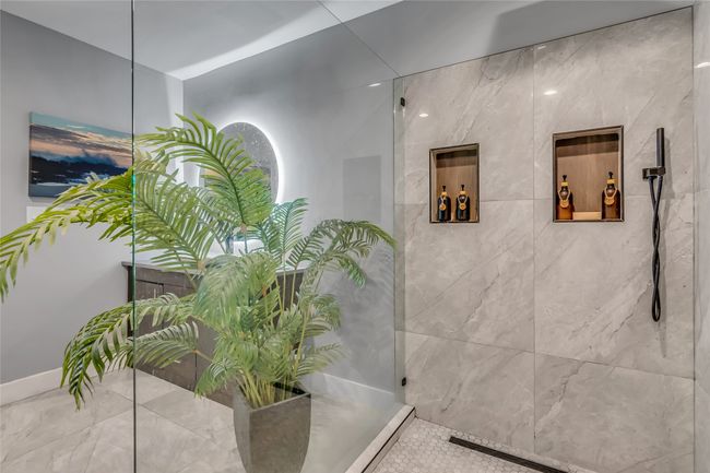 Walk in shower with rain water fall and hand spray. | Image 23