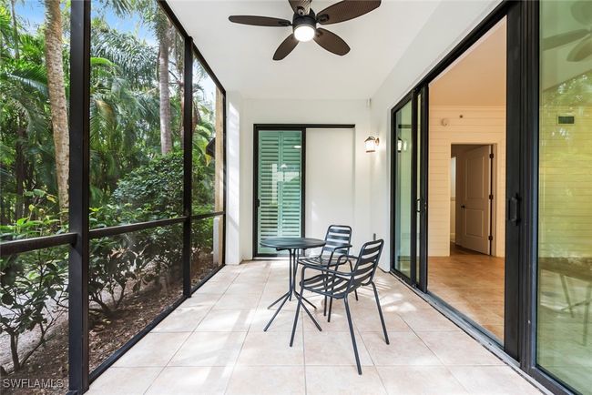 Unfurnished sunroom featuring ceiling fan | Image 42