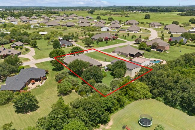 Aerial view of residential area featuring property boundaries highlighted | Image 5