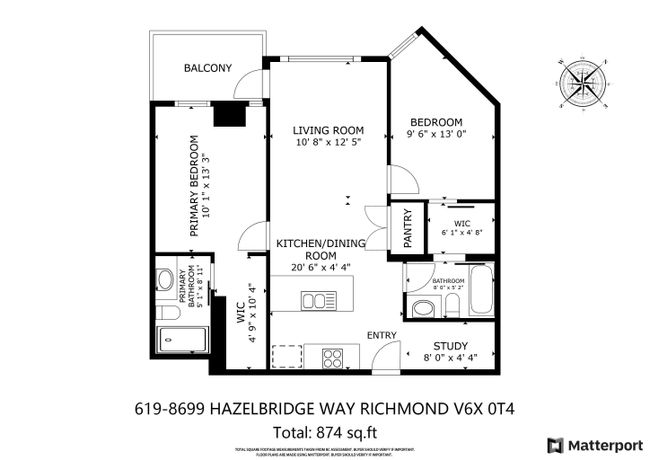 619 - 8699 Hazelbridge Way, Condo with 2 bedrooms, 2 bathrooms and 1 parking in Richmond BC | Image 3