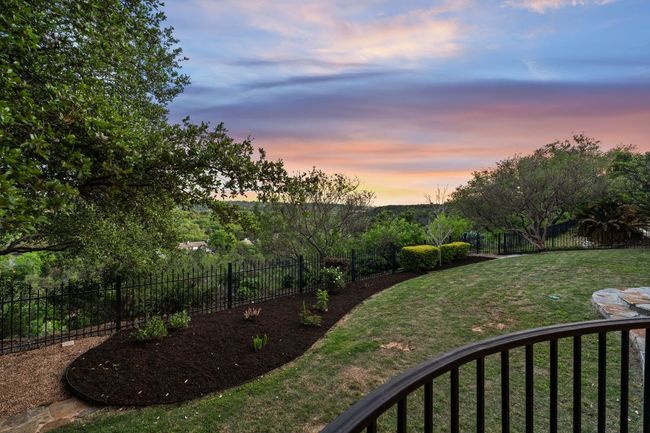 View of yard with a fenced backyard | Image 32
