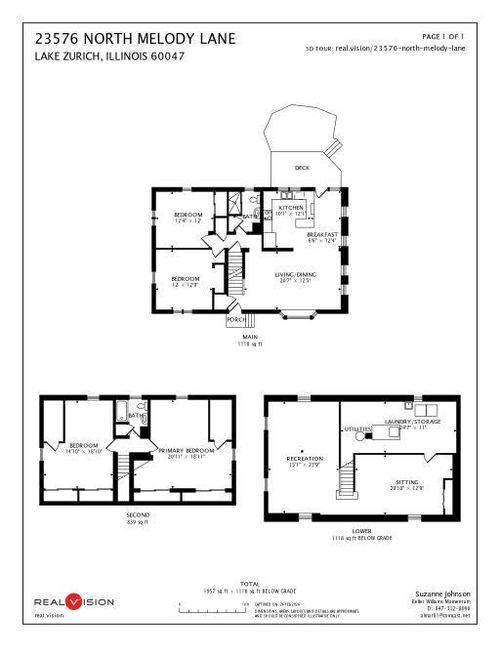 23576 N Melody Ln, Lake Zurich, IL, 60047-8857 | Card Image