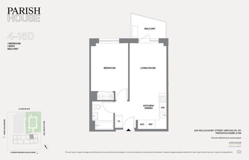 16d-249 Willoughby Ave, Brooklyn, NY, 11205-3599 | Card Image