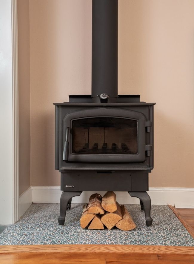 Hardly used wood-burning stove. | Image 14