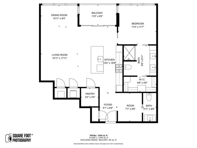 One Bedroom + Study | One full Bath + 1/2 bath. | Image 33