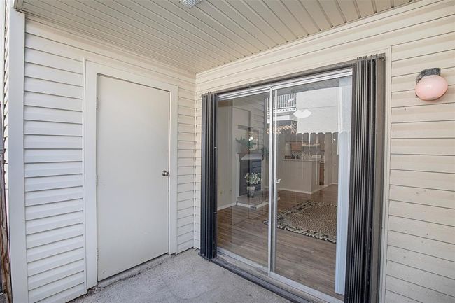 The patio also has a large storage closet. | Image 28