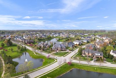 Aerial view of property within completed Stonegate neighborhood in Zionville, IN | Image 1