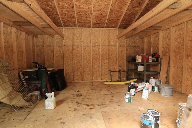 Inside storage shed. | Image 35