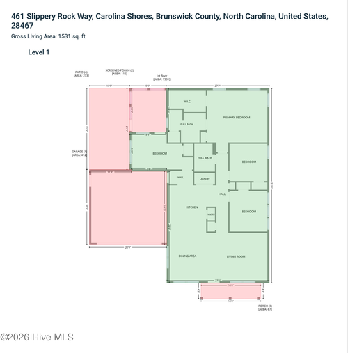 461 Slippery Rock Way, Carolina Shores, NC, 28467-2385 | Card Image