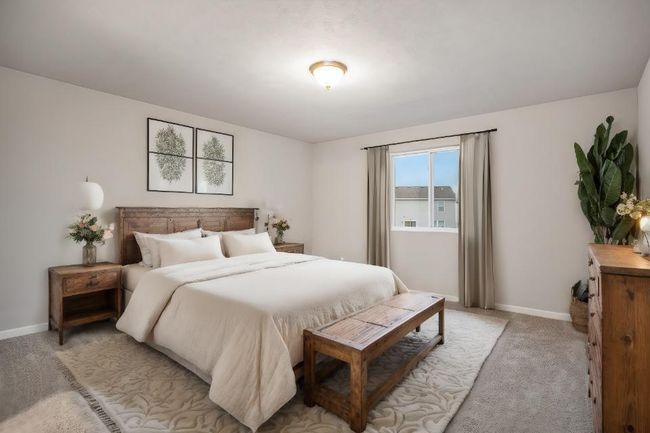 Virtually staged- primary bedroom | Image 19