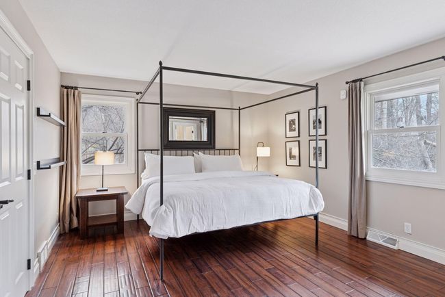 Master Bedroom looks out to backyard and faces south. | Image 15