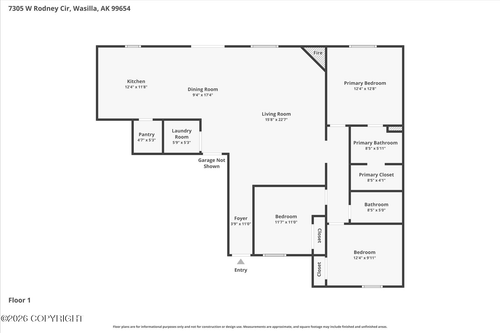 7305 W Rodney Cir, Wasilla, AK, 99623-0655 | Card Image