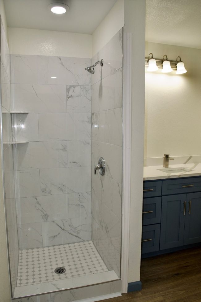 Full bathroom standing up shower, tub and quartz countertop | Image 6