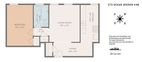 4b-575 Ocean Avenue, New York City, NY, 11226 | Card Image
