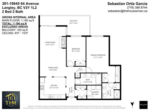 301-19645 64 Ave, Langley, BC, V2Y1L2 | Card Image