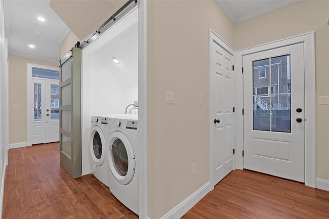 Full size washer and dryer. Butcher block top installed after pictures were taken. | Image 19