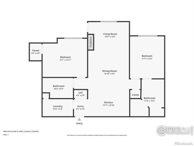 APT-304 - 4682 Hahns Peak Dr, Condo with 2 bedrooms, 2 bathrooms and 1 parking in Loveland CO | Image 30