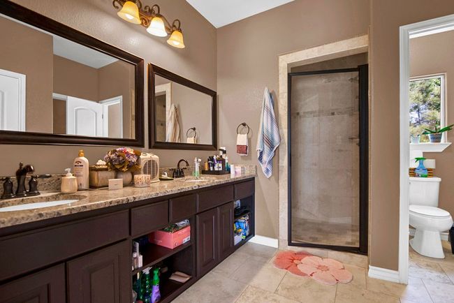Master bathroom with double vanity sink. Separate walk-in shower | Image 18