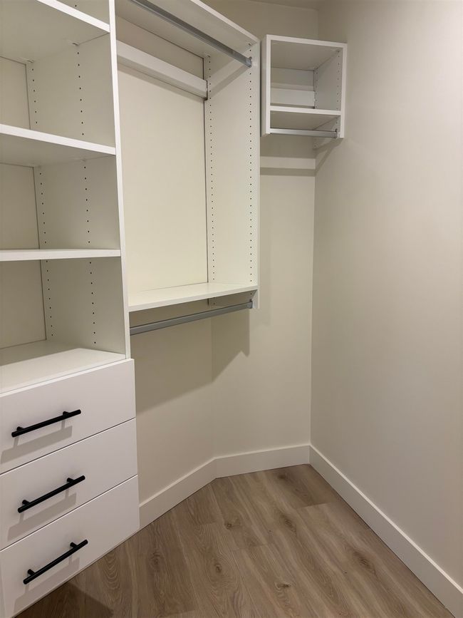 Walk in closet with light wood-style floors | Image 13