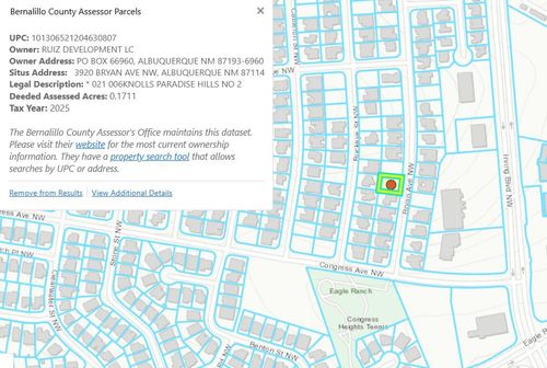 3920 Bryan Avenue Nw, Albuquerque, NM, 87114 | Card Image