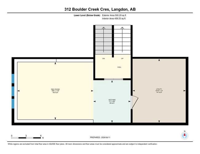 312 Boulder Creek Cres Se, House other with 3 bedrooms, 3 bathrooms and 6 parking in Langdon AB | Image 39