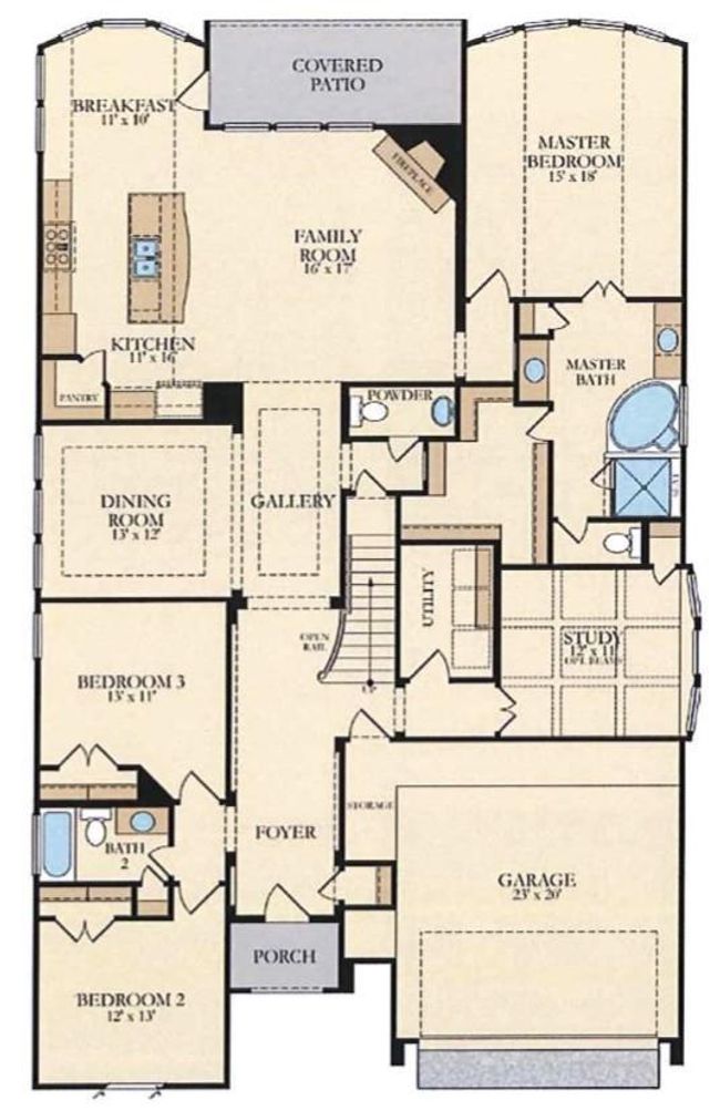Rare floor plan - three bedrooms downstairs plus office and a 2-1/2 car garage! | Image 39
