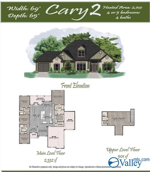 Cary 2 Plan Mable Trce, Madison, AL, 35756-4391 | Card Image