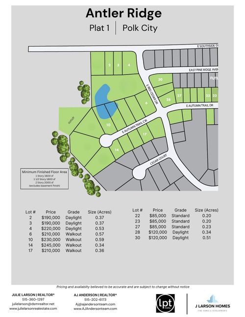 1734 E Autumn Trail Circle, Polk City, IA, 50226 | Card Image