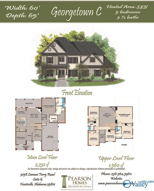 Georgetown Plan Goose Hill Bnd, Madison, AL, 35756 | Card Image