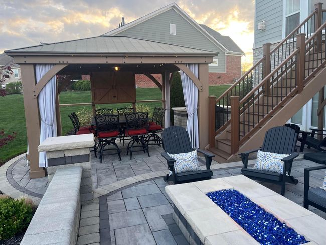 Gas fire pit and sitting wall | Image 5
