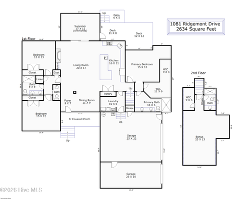 1081 Ridgemont Dr, Leland, NC, 28451-7478 | Card Image