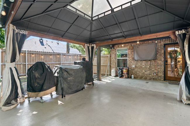 View of patio featuring a gazebo | Image 22