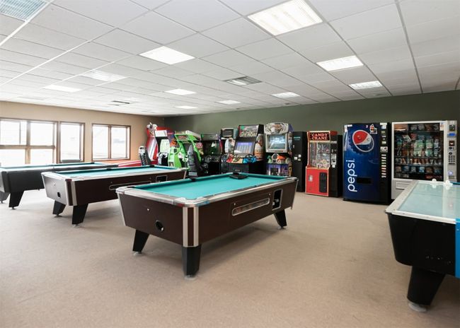 Playroom with billiards, carpet floors, and a drop ceiling | Image 26