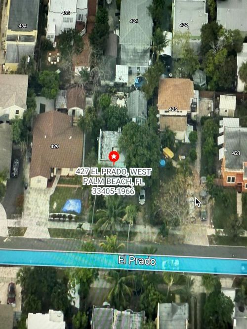 427 El Prado, West Palm Beach, FL, 33405-1966 | Card Image