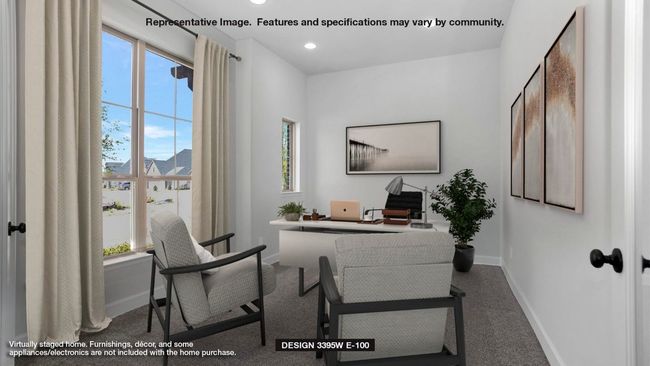 Office space featuring carpet and recessed lighting | Image 4