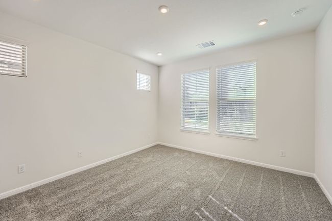 Empty room featuring recessed lighting, visible vents, baseboards, and carpet flooring | Image 15